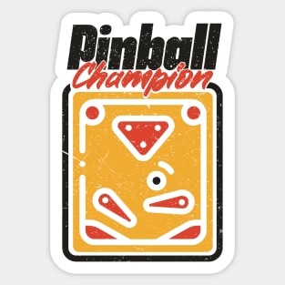 Vintage Pinball Champion Sticker